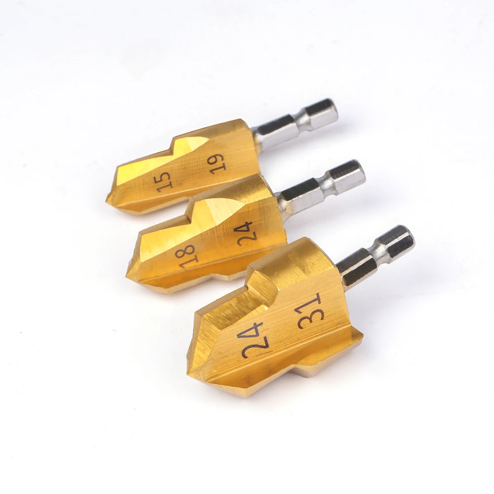 1-3 Stück PPR Stufenbohrer für Wasserrohrreparatur, Bohrverbindungswerkzeug für PVC-Rohre, Reibahle-Bits – Detail 8