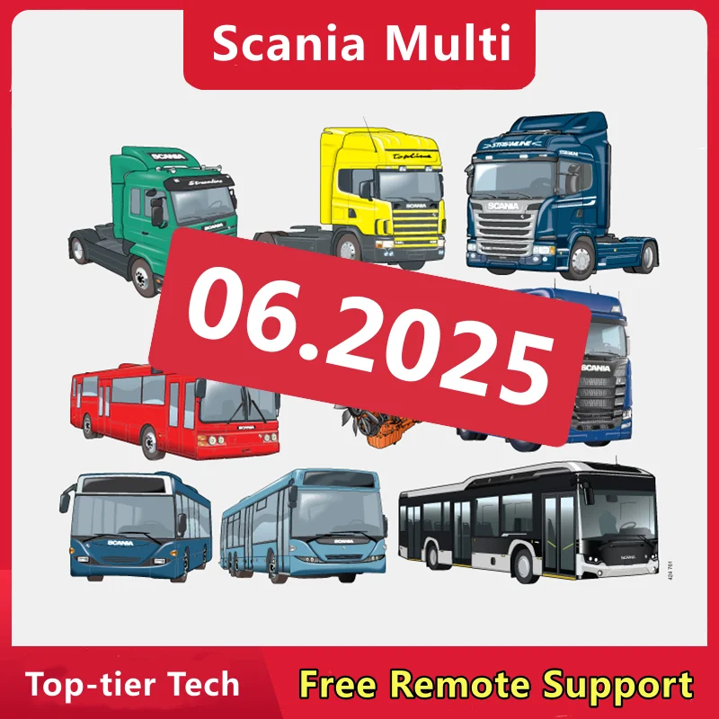 06.2025 for Scania Multi Electronic Parts Catalogue Release for Scania Multi Truck Bus and Engine for Scania EPC Unlimited PC