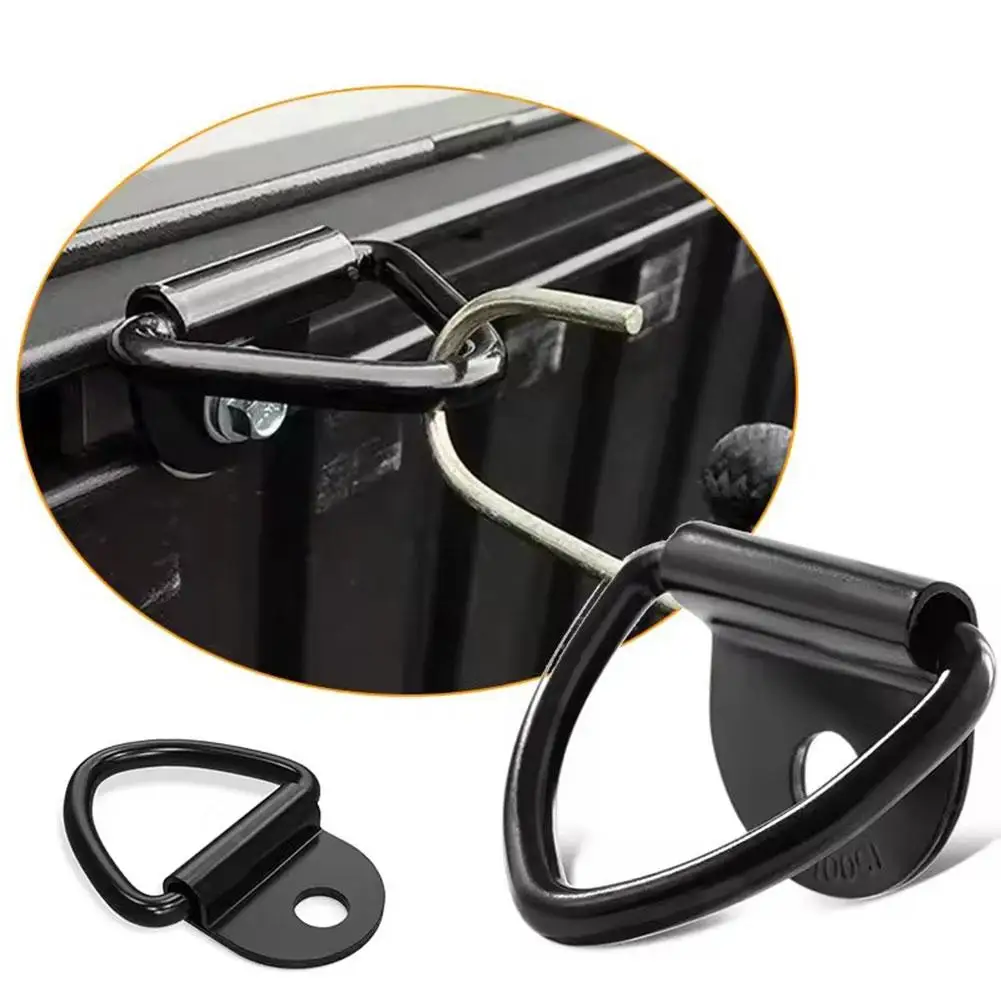 

NEW Car Puller D-shaped Stainless Steel Hook Tie Down Anchors Iron For Cargo Truck Kayaks Sling Trainers Hammocks Awnings C3D0