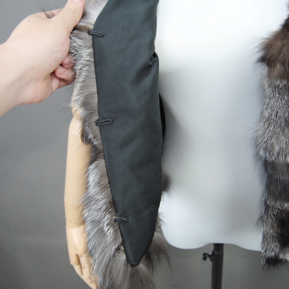 2024 Fox Fur Gilet Real Fur Short Women Natural Winter Feminino Genuine Fur Vest Female Real Short Fur Vest Colete De Inverno