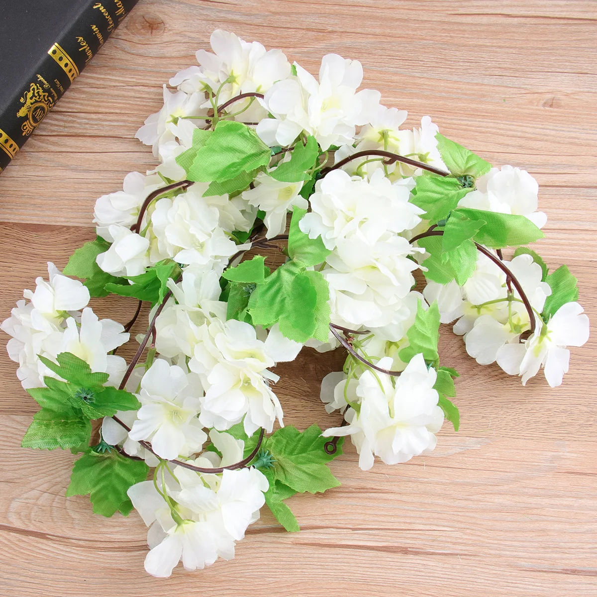 

Artificial Cherry Blossom Vine White Decorative Flower Vines For Wedding Home Wall Hanging Garland Fake Flower Decor