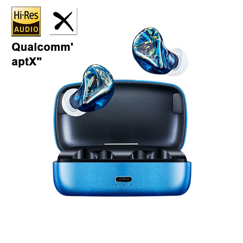 HIFI Wireless Bluetooth Earbud QCC3020 aptX adaptive/ACC lossless audio cvc8.0 smart HD call compatible for Apple Android system