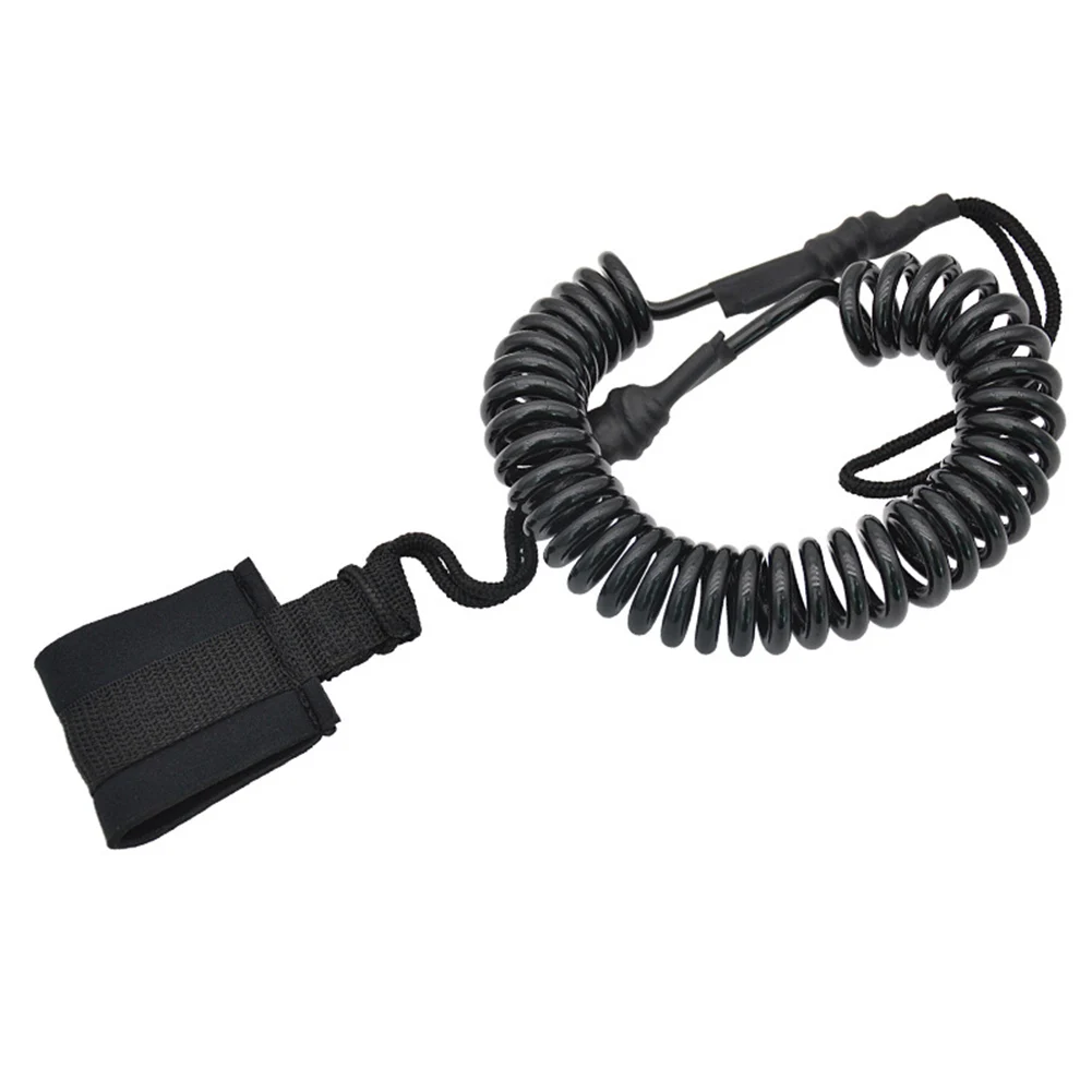 

6-миллиметровый страховочный ремень для серфинга из ТПУ с пружинным тросом, сменный страховочный ремень для серфинга/сапборда/каяка