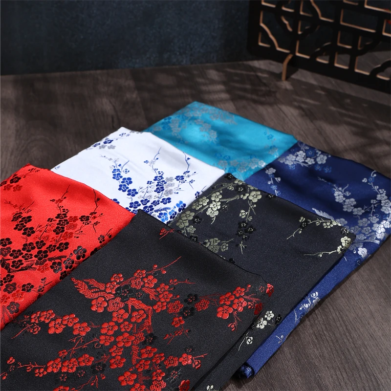 

Парча с цветком сливы, жаккардовая шелковая атласная ткань, современный китайский костюм Hanfu Cheongsam Tang, дизайнерская одежда, текстильный материал