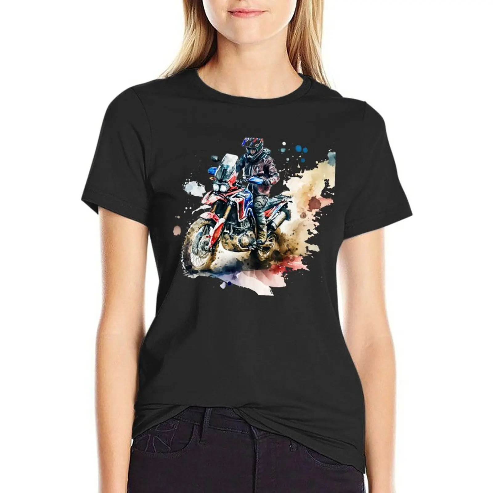 

Africa Twin T-Shirt funnys anime cute tops tees T-shirts for Women