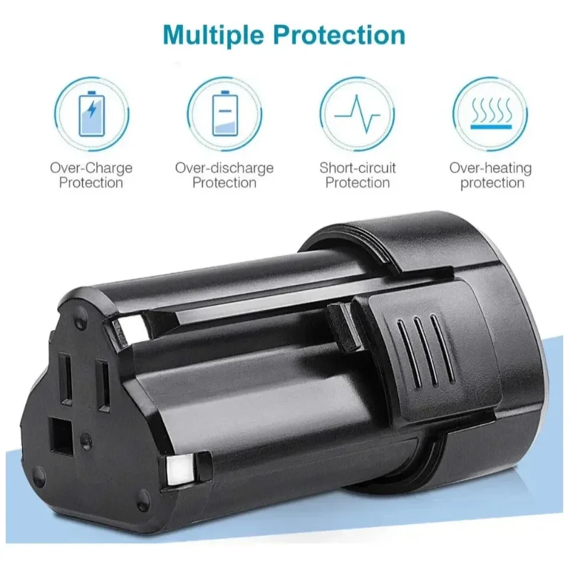 Compatible with WORX's full range of 12V,/12V,3.0Ah lithium battery BMS protective plate for continuous durability during flight