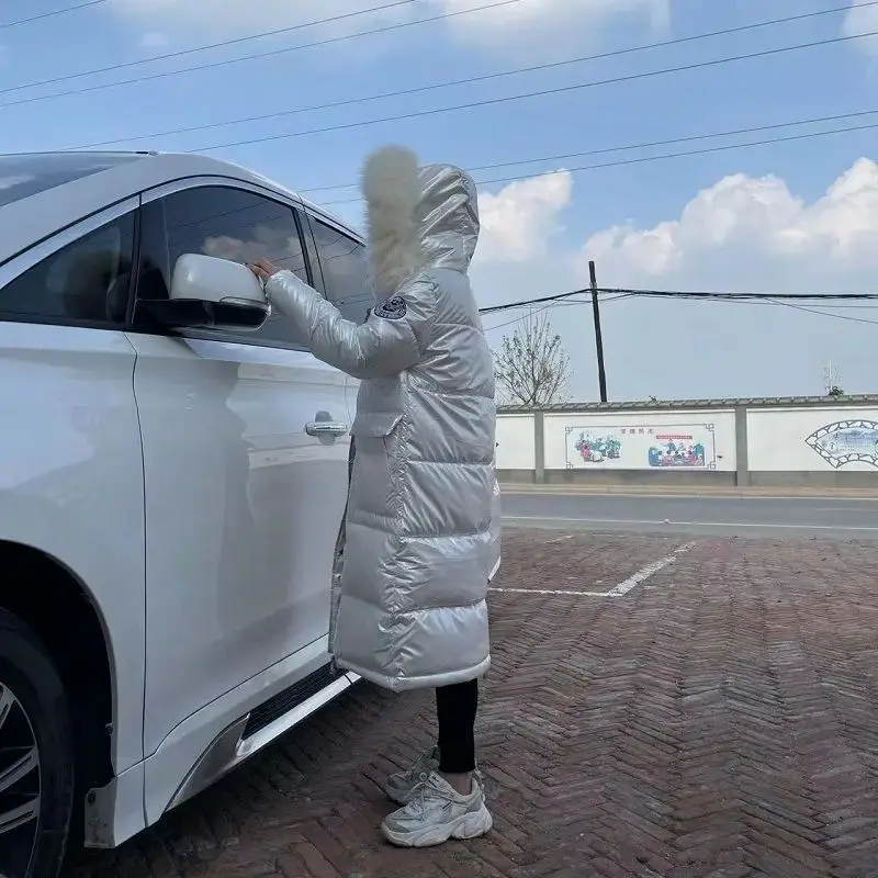 Large l Raccoon Fur Collar Hooded Winter down Jaet Women's Faion Camel down Coat Autumn 2023 Collection