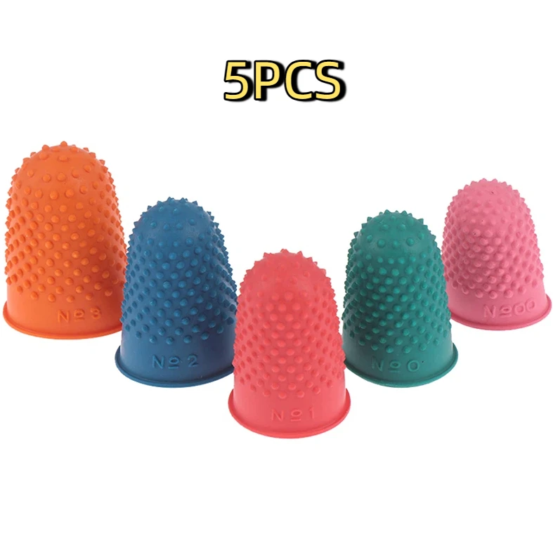 

5Pcs Counting Cone Rubber Thimble Protector Sewing Quilter Finger Tip Craft