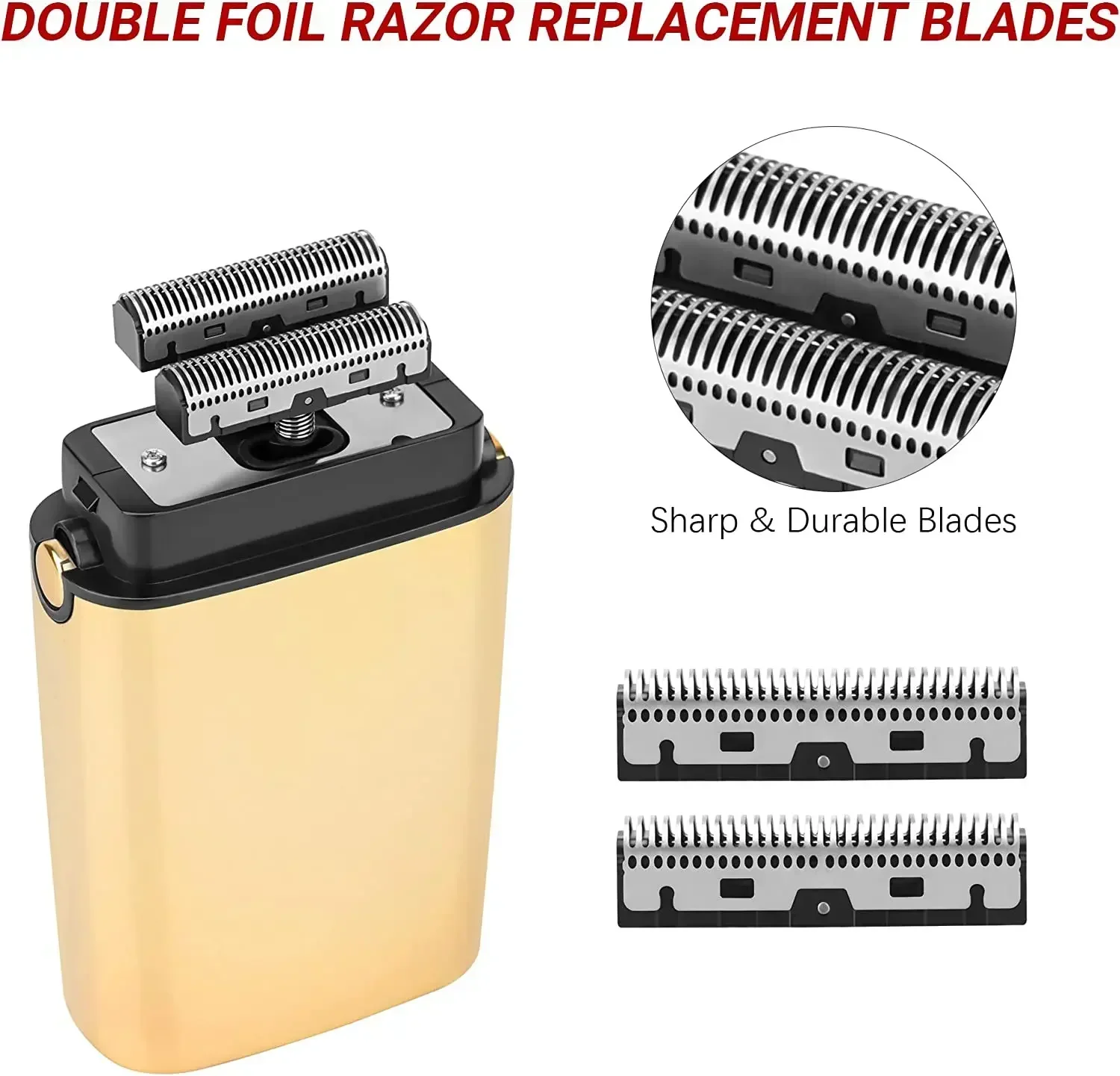 Profesjonalna golarka fryzjerska wymiana podwójne ostrze tnące i folie osłona głowicy do bezprzewodowej golarki foliowej Babyliss PRO FXFS2