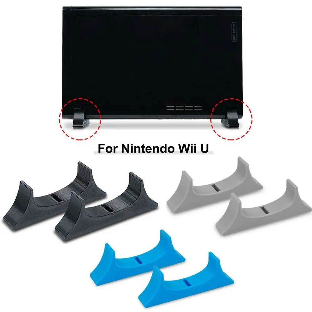 3D Printing Vertical Stand Space-saving Cooling Heighten Support Ventilation Bracket Base for Nintendo Wii U Game Console