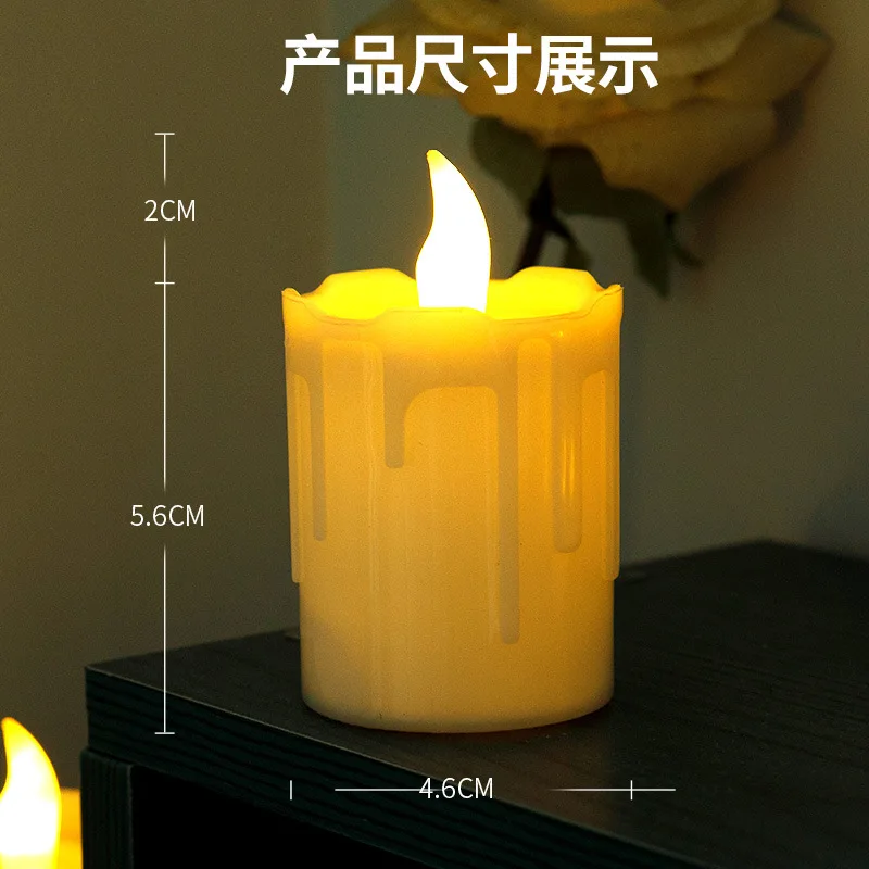 12pc Electronic candle light LED Christmas gift simulation remote control timing Halloween wedding birthday