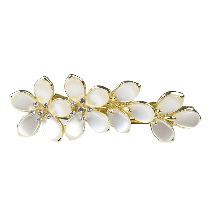 Women Headwear Metal Cute Hair Clip Flower Hair Barrettes barette cheveux femme Fahion Rhinestone Hair Accessories For Women
