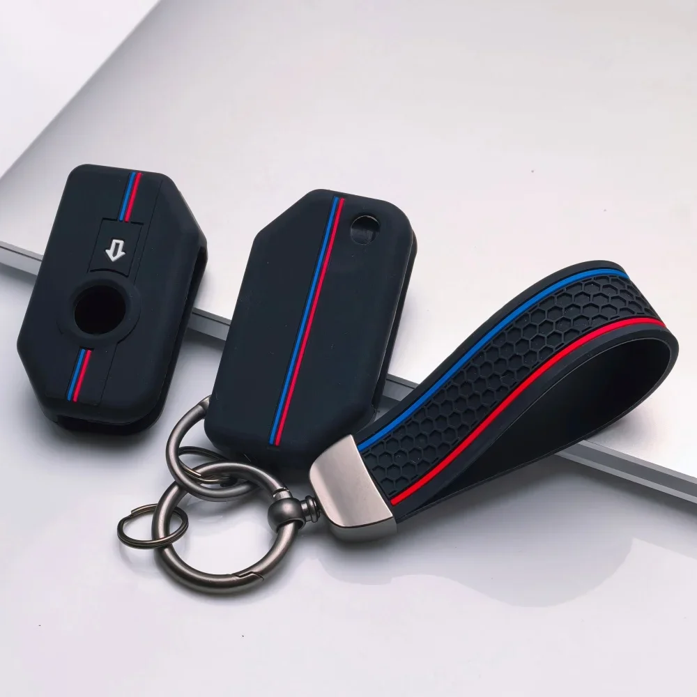 Keychain Ring Shell Case Cover Holder For BMW K 1600 B GT GTL R 1250 GS Adventure S1000 R XR 2021 2022 Silicone Remote Key Fob