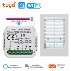 Tuya WiFi Smart Curtain Switch Module For Blinds Roller Shutter Electric Motor Smart Life Control Works With Alexa Google Home
