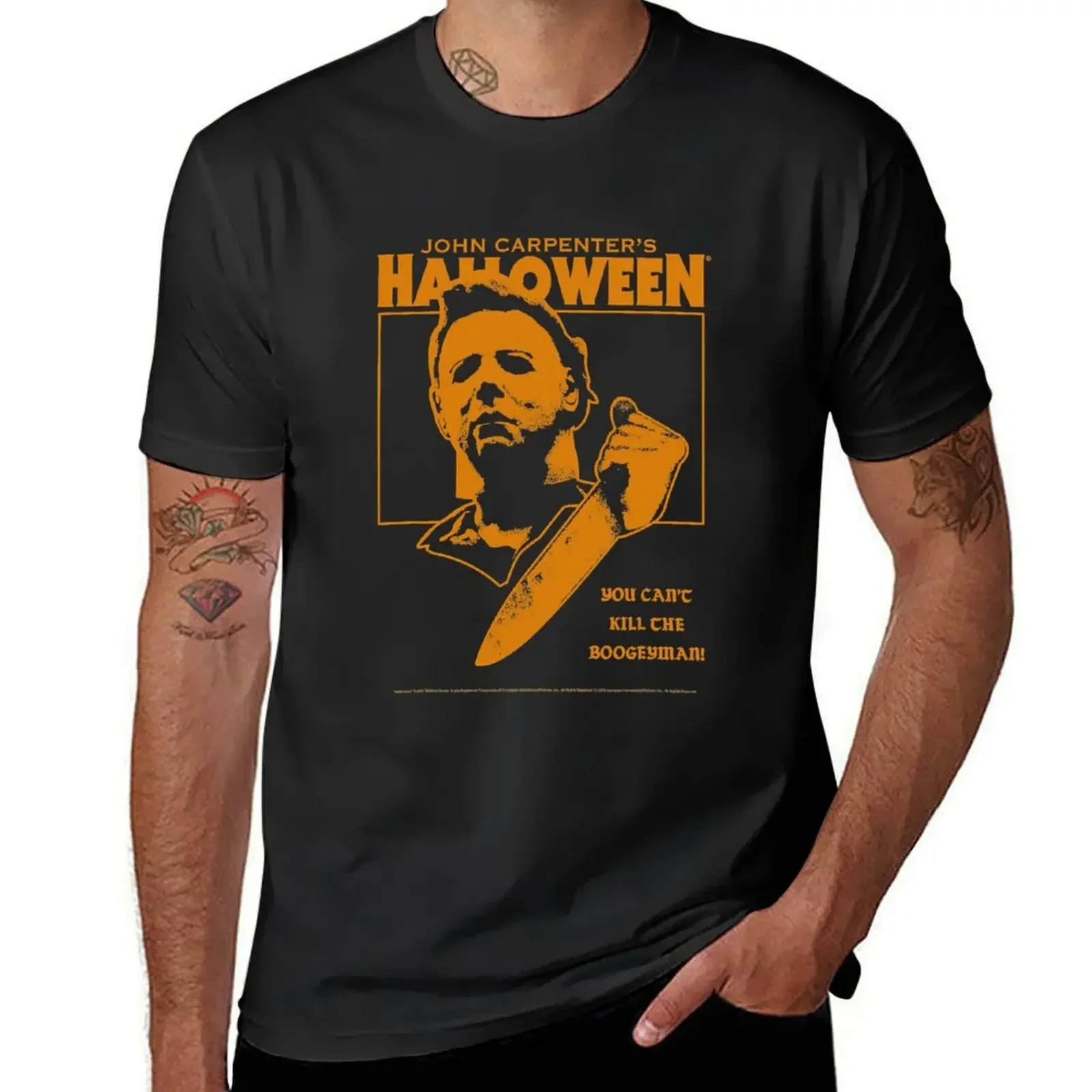 

Halloween You Can't Kill the Boogeyman! T-Shirt shirts graphic designer shirts blacks cotton t shirt men