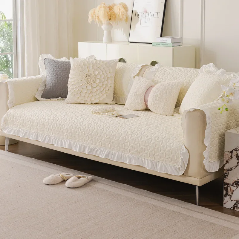 Fresh Cotton Sofa Cover Four Seasons Universal Sofa Cushion for Living Room Fresh Non-slip Couch Cover Sofa Towel Mat Home 쇼파패드