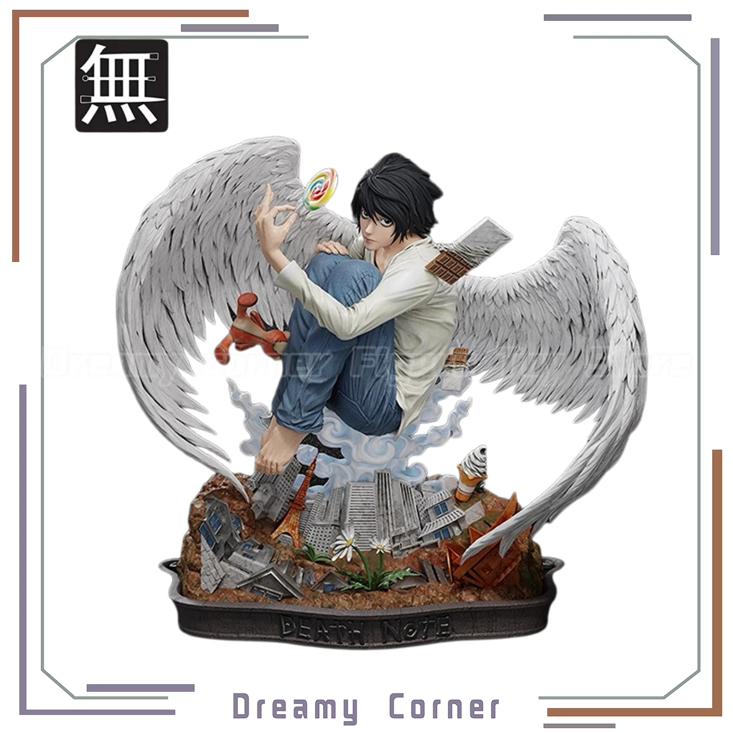 

【In Stock】Anonymous Studio DEATH NOTE L.LAWLIET White Wing Ver GK Figure Gift