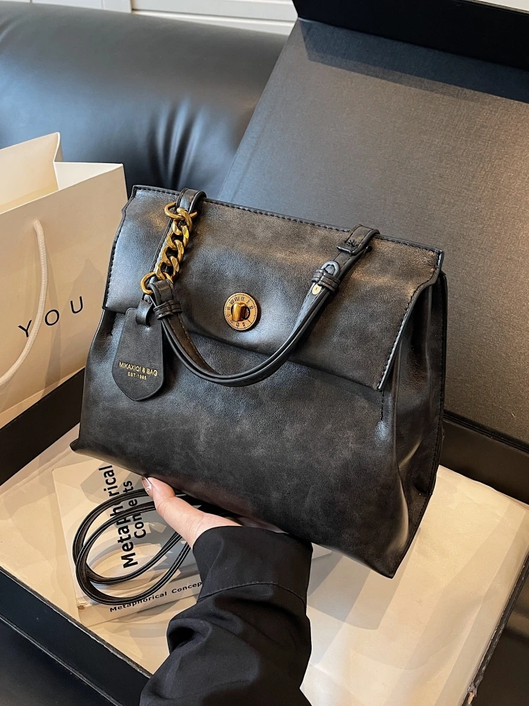 

Faionable большая женская сумка Capaci, новинка 2024, ретро-сумка Sli, дизайн через плечо, двойная сумка через плечо, повседневные сценарии