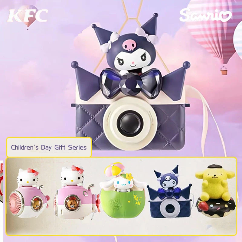 2023 KFC International Children Day Sanrio Series Kuromi Hellokitty Cinnamoroll Cartoon Ornamental Doll Toys Holiday Gifts