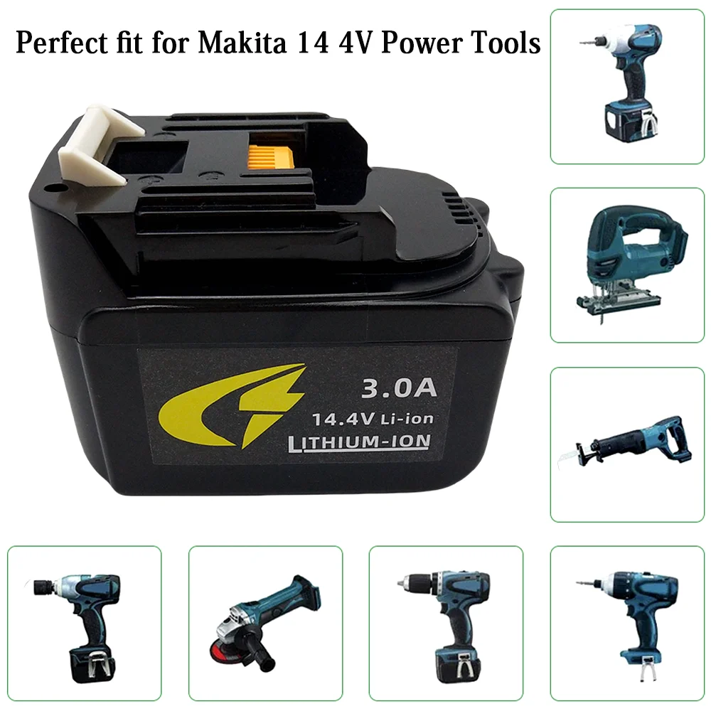 For Makita Power Tools Rechargeable Li-ion Battery 14V  3000mAh Battery  BL1460 BL1430 1415 194066-1