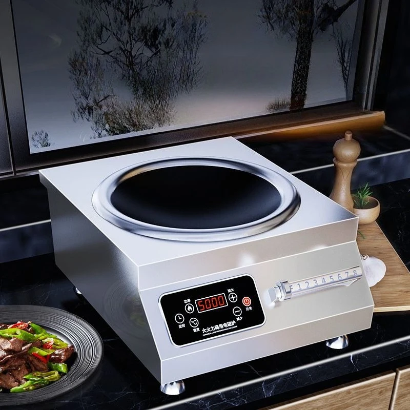 

Dual Power Concave Induction Cooker 4200W Home 5000W Commercial Full Steel