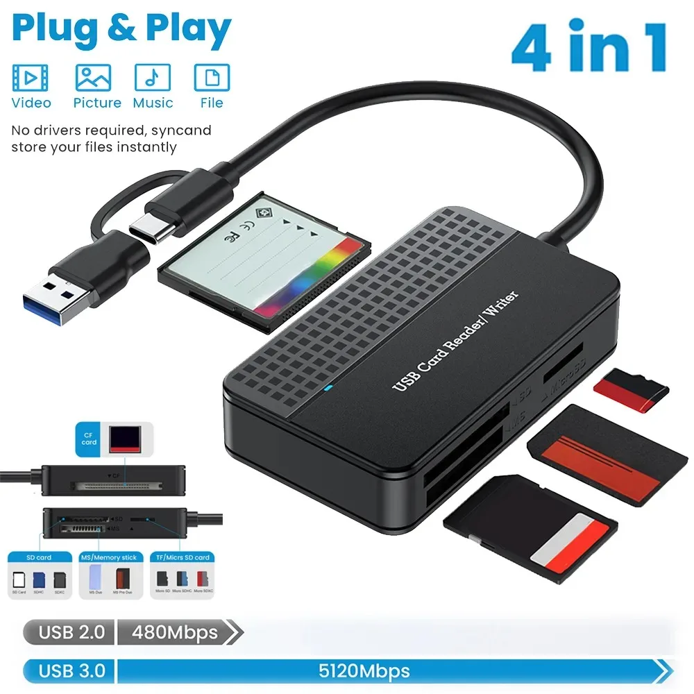 4 In 1 Card Reader … - image