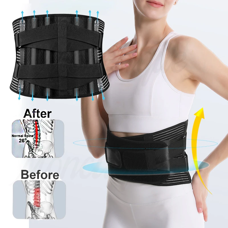 

Unisex Lumbar Support Wrap Breathable Slimming Belt Waist Trainer Shapewear Women Corset Belts Fitness Waist Back Support Belts