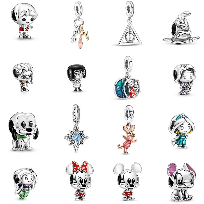 

Стерлингового серебра 925 пробы, высокое качество, модная роскошная подвеска из бисера, подходит для браслета, изготовление ювелирных изделий своими руками, подарок на день рождения