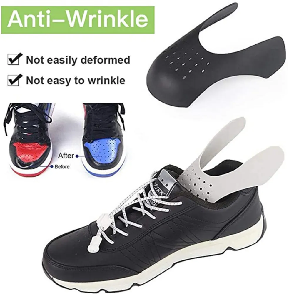 5Pairs Anti Crease Shoes Protector for Sneakers Bending Crack Toe Cap Crease Protectors Anti-wrinkle Support Sneaker Accessories