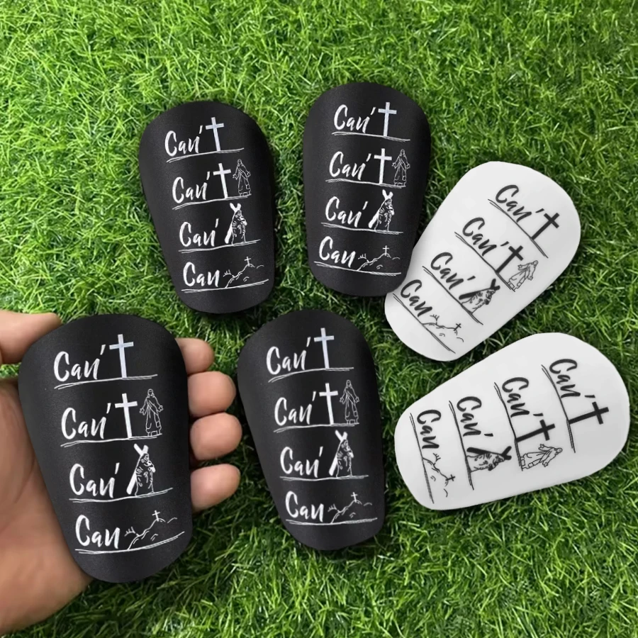 1 Pair Thickened Cushioning Lightweight Mini Shin Pads Mini Football Shin Pad Wear-resistant Shock Absorbing Soccer Shin Guards