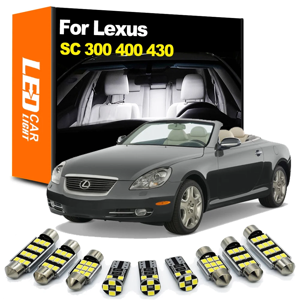 Zoomsee Interior LED Light Kit For Lexus SC 300 400 430 SC300 SC400 SC430 1991-2010 Canbus Car Bulb Indoor Dome Reading Trunk