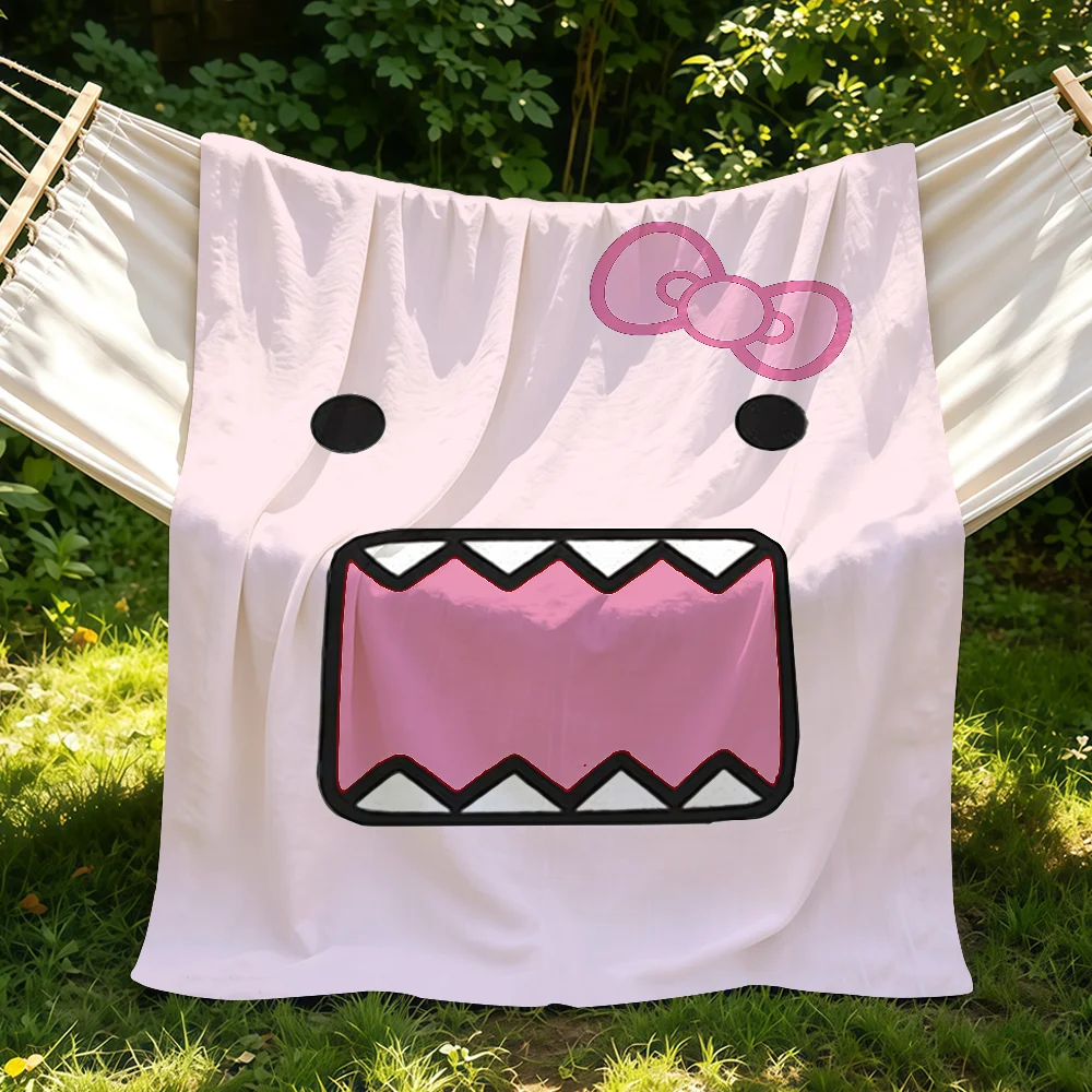 Cute D-domo-kun Blanket Suitable For Sofas Beds Offices Cars Outdoor Travel An Ideal Gift For Friends Family