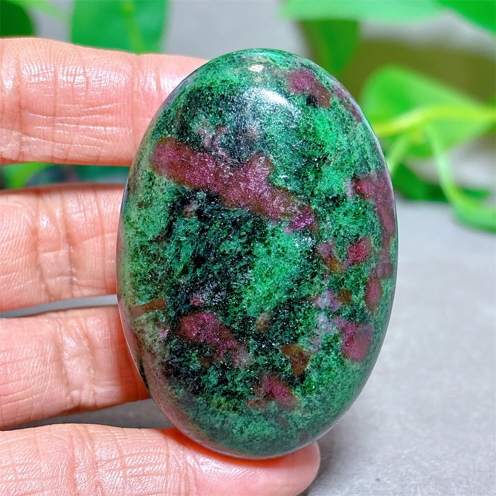 Ruby With Zoisite Blue Tourmaline Palm Crystal Natural Stone Quartz Stone Minerals Home Decoration Reiki Energy Healing Love