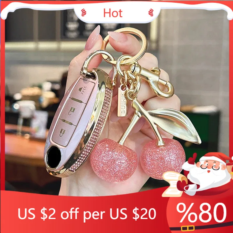 

Hot Suitable for Nissan Sylphy Ariya Tea Qijun Kicks Qashqai key cover key shell key chain 2023 2024 car acce Interior Stickers