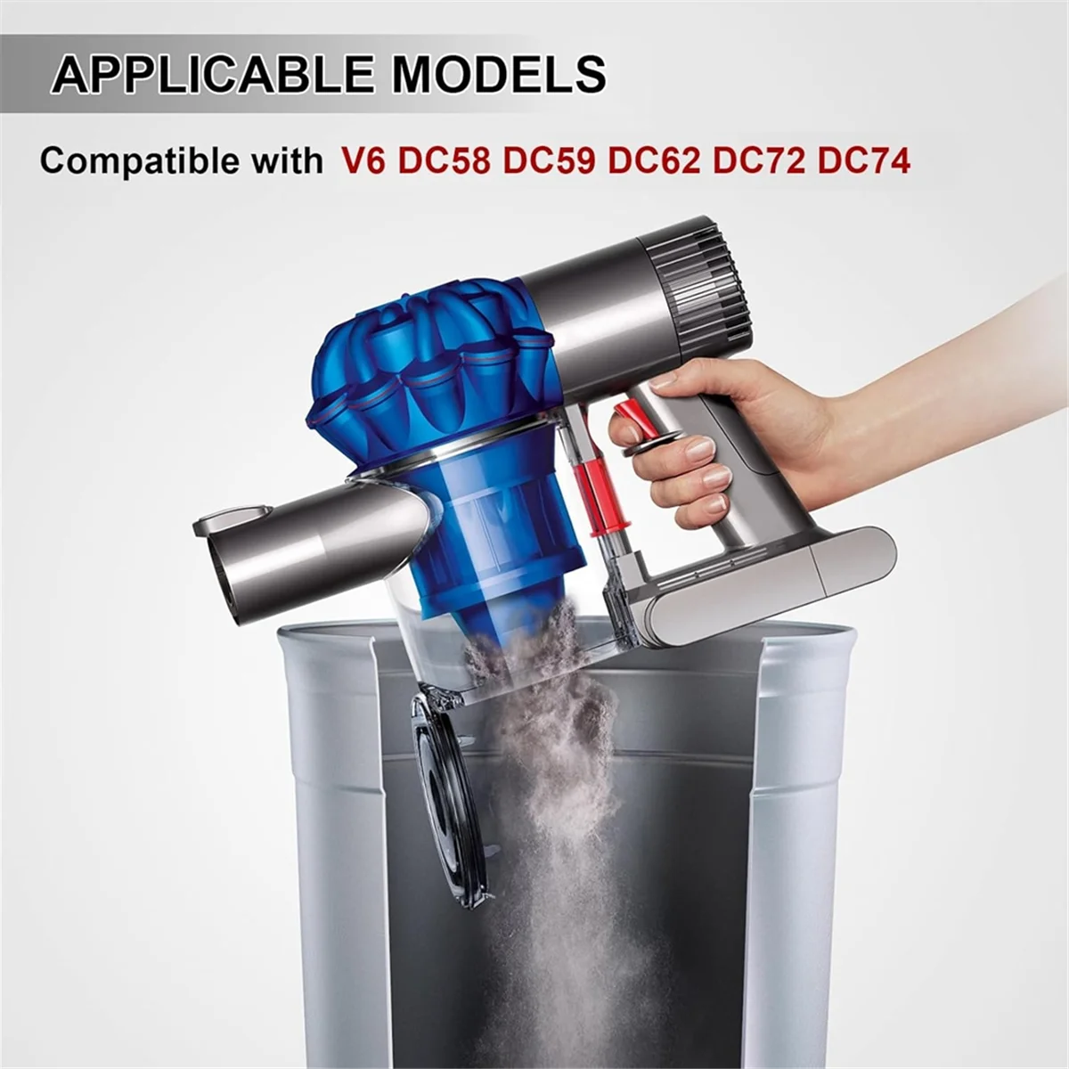 ขยะฝุ่นสําหรับ Dyson V6 DC58 DC59 DC62 DC74 เครื่องดูดฝุ่นกระป๋องฝุ่นเปลี่ยนหมายเลขชิ้นส่วน 965660 -01