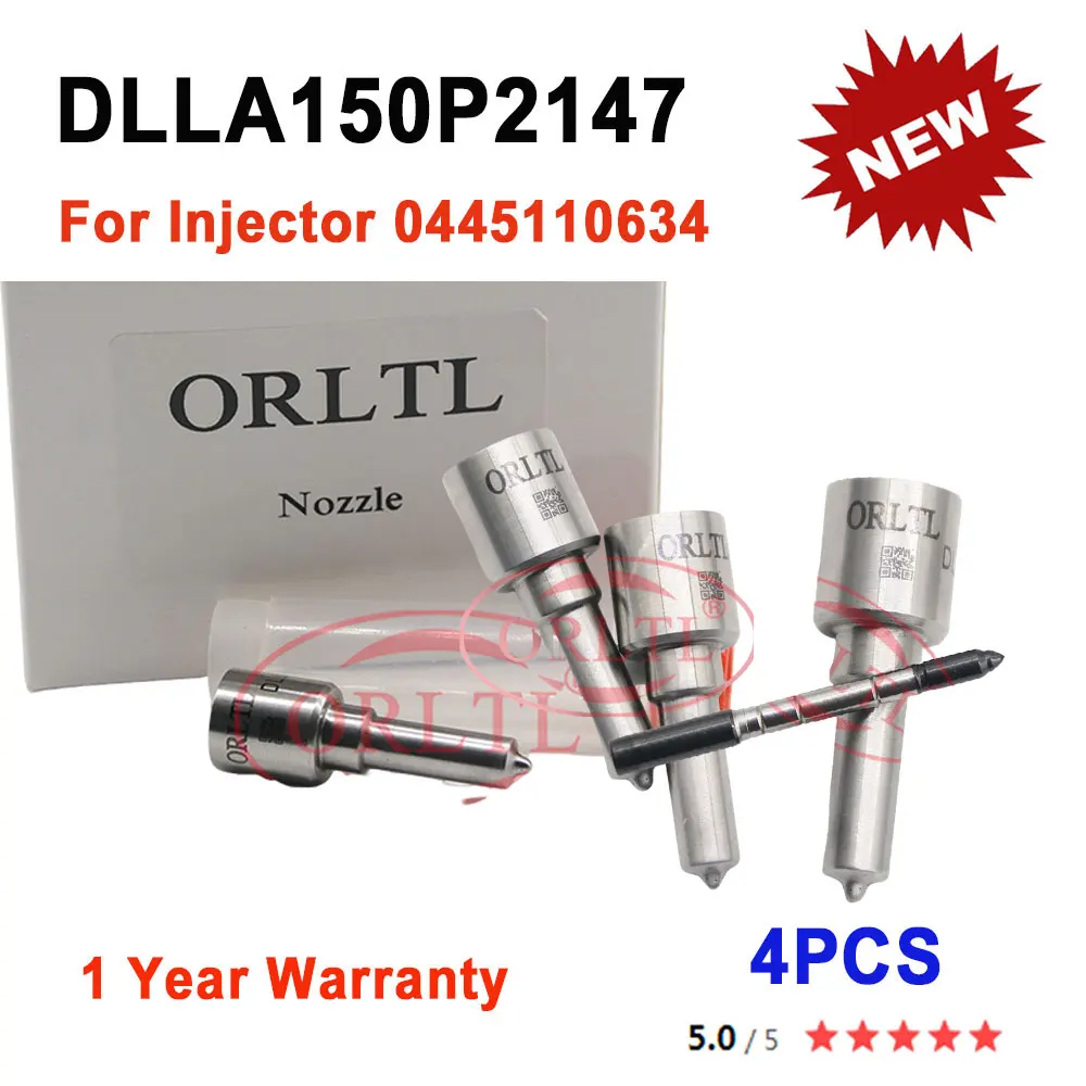 

ORLTL 4 Pieces DLLA150P2147 Nozzle 0 433 172 147 Fuel Injector Spare Parts 0433172147 For Renault 0 445 110 634 0445110634