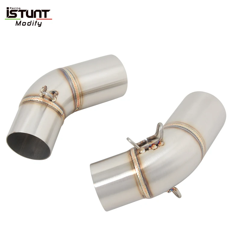 For Ducati Monster 659 696 695 795 796 1100 2008-2014 Motorcycle Exhaust Pipe Escape Modified Mid Connect Link Pipe Tube Muffler