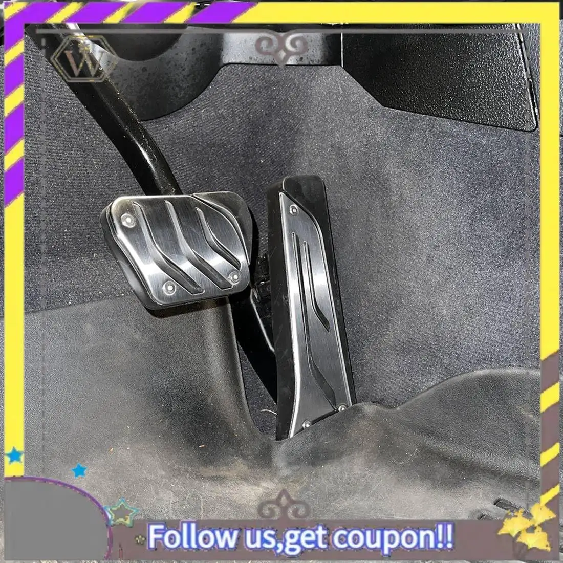 

ABXV-Foot Gas Accelerator Brake Pedal Pad Cover Fit For BMW- 2 3 4 5 6 7 Series X3 X4 X5 X6 X7 Z4 Accessories 2PCS