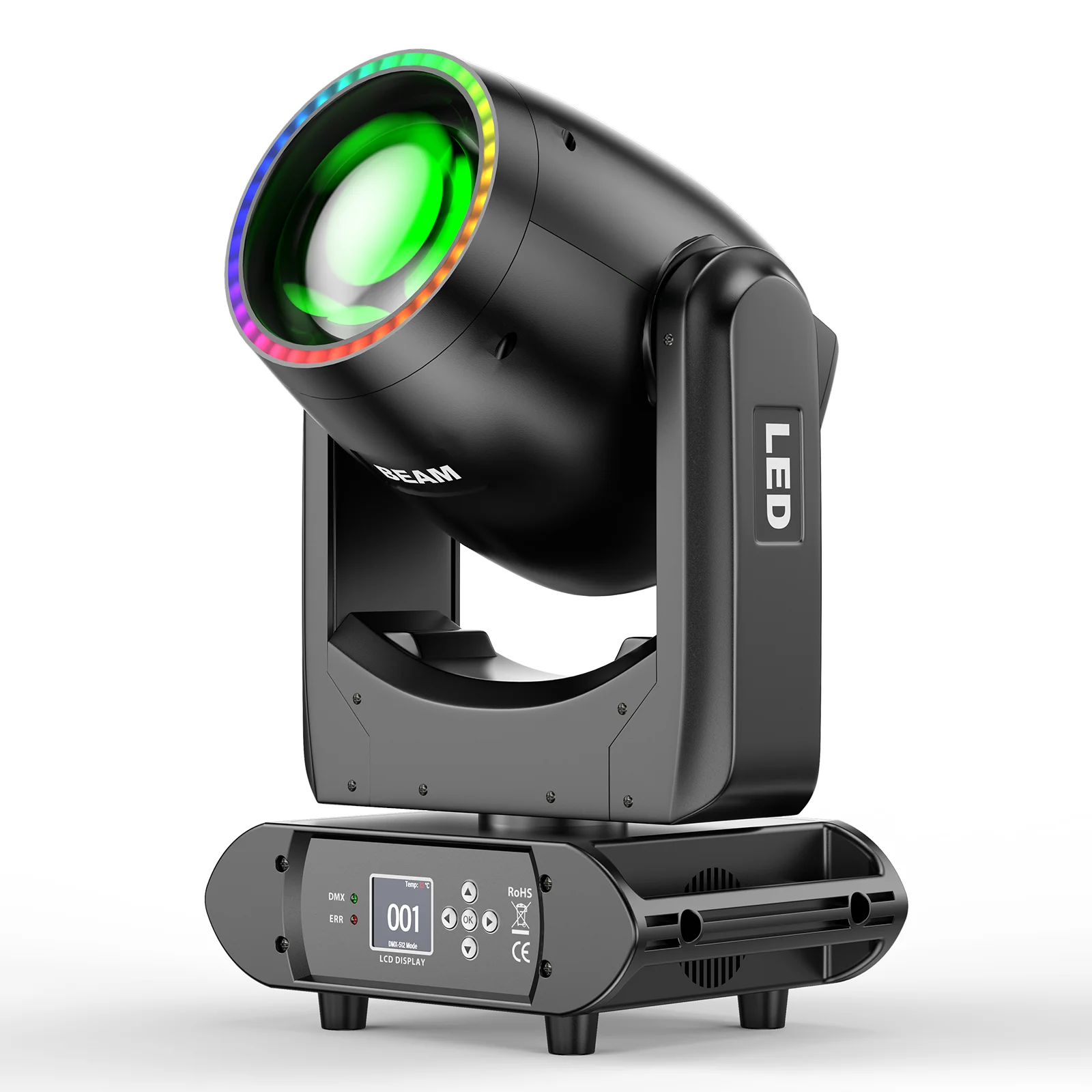 

Yiflamefly 350W LCD Moving Head Light Stage Light DMX512 17CH Control Channel for Disco DJ Dance Hall Party Bar Performance