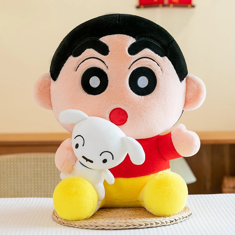 

35-80cm Crayon Shin-chan Plush Toys Cartoon Kawaii Plushie Anime Nohara Shiro Pillow Sofa Back Stuffed Gift for Childrens Xmas