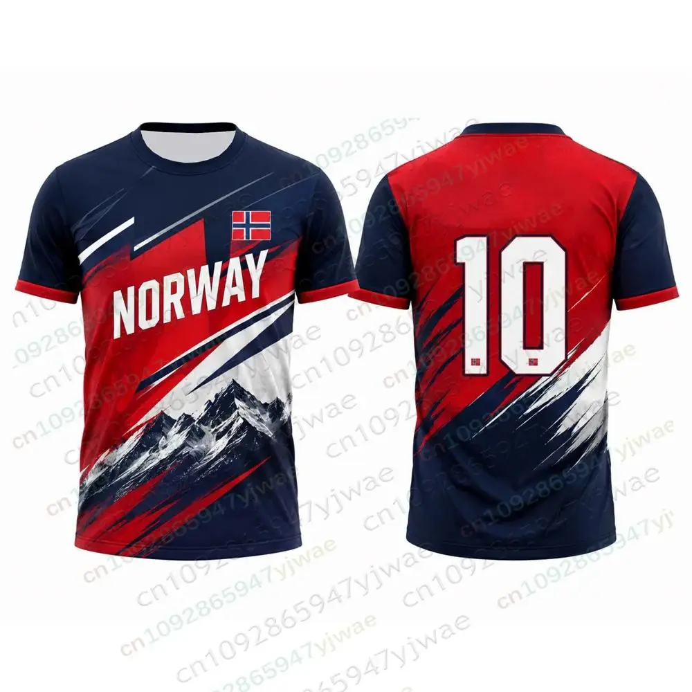 2027 Norway No.9 Haaland Football Jersey Vikings Culture Shirt Breathable Quick Drying 3D Printed Gift Adult Children'S T-Shirt