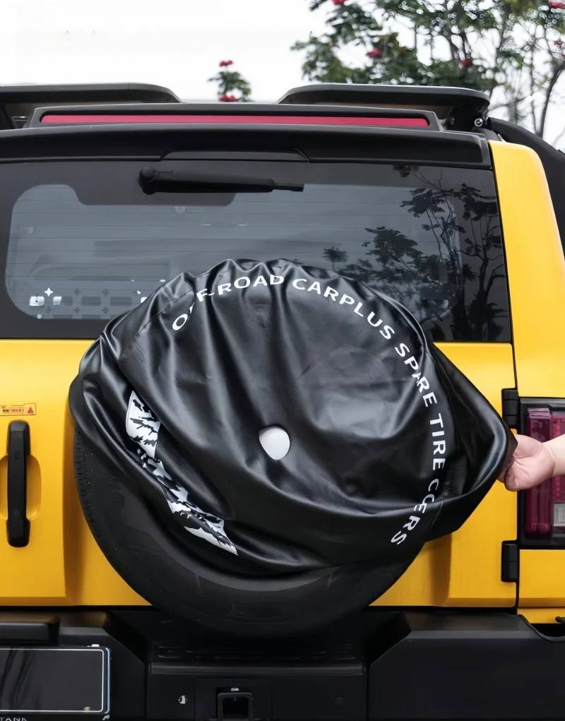 Car Tailgate Spare Tire Protection Cover For GWM Tank 300 Auto Thickened Imitation Leather Tire Cover Car Upgrade Parts