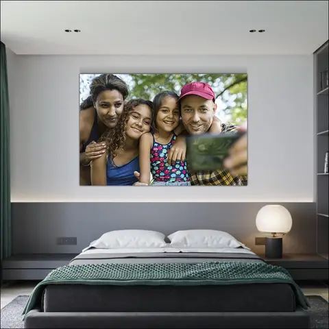 Individualisering Figur Foto Anpassat Tryck Canvas Poster Porträtt Familj Barn Husdjur Bröllopsklänning Foto 50X70 60X90 10 best sales 60x90 - №3