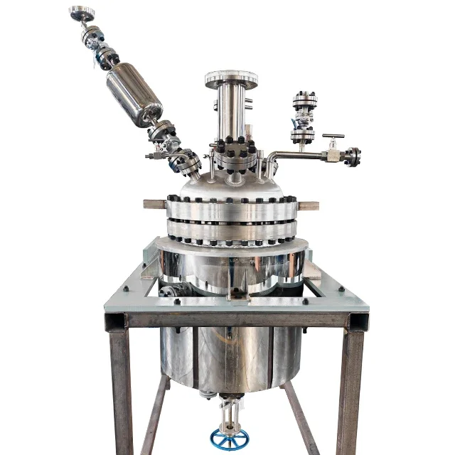 ASME-U CE EAC 200 L SS 316 Stainless Steel High Pressure Pilot Chemical Autoclave Vessel With Stirrer And Reaction Fittings
