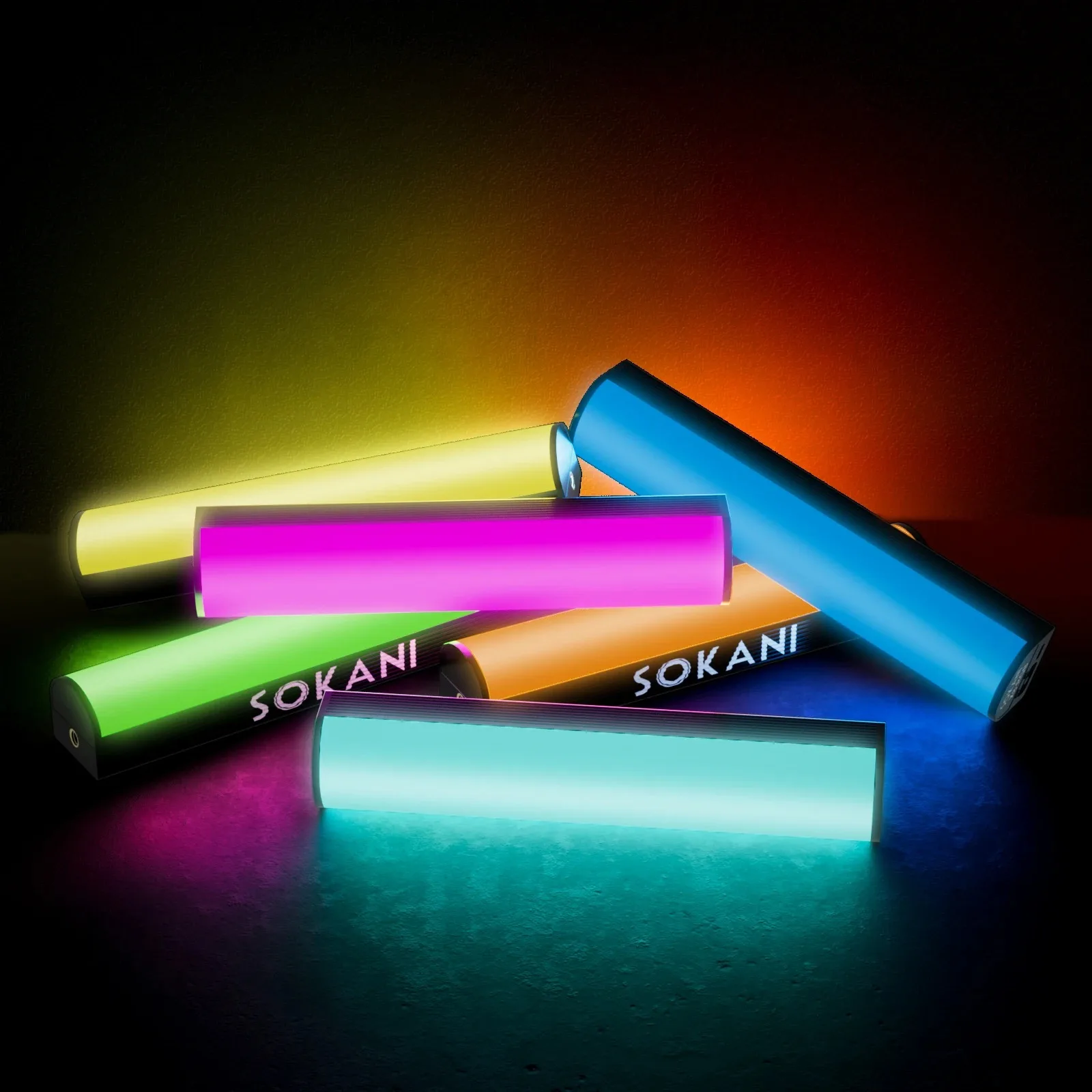Sokani X25 X8 X15 Handheld RGB Colorful Stick Light LED Light Wand CRI 95+ 2800K-10000K 3000mAh APP Control For YouTube Tiktok