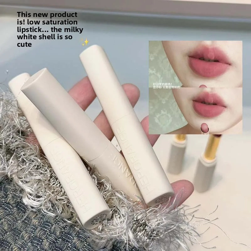 

Low Saturation Matte Lipstick Cream Velvet Not Easy To Fade Lipstick Nude Matte Red Lip Gloss Waterproof Lasting Lip Tint Makeup