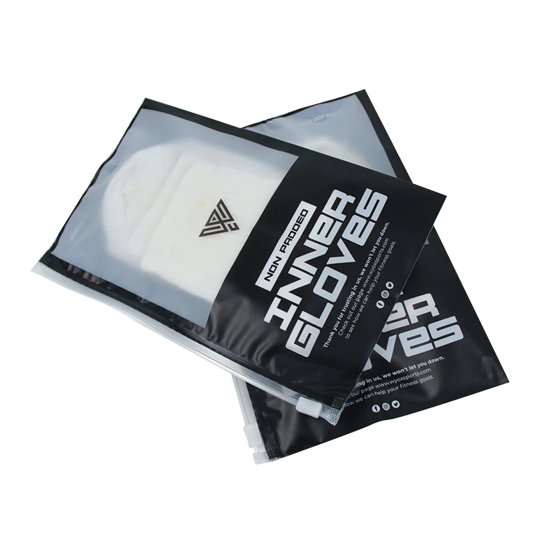 Custom.Custom Recyclable Packaging Clothing Bags Frosted Ziplock Resealable Bags Custom Logo Printed Plastic Package fo