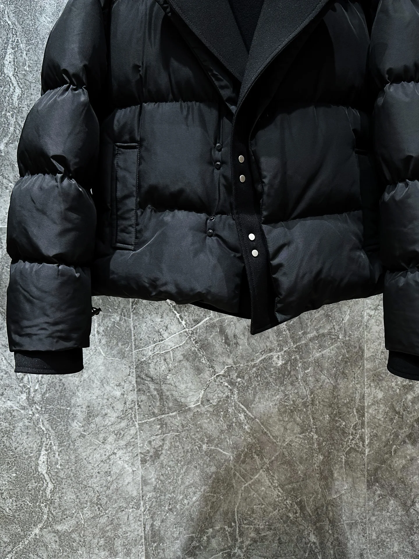 Men's 2025 Winter New Faux Two-Piece Collar Splicing Parkas Fashion Loose Trendy Pocket Decoration Coats Thickened Warm Parkas