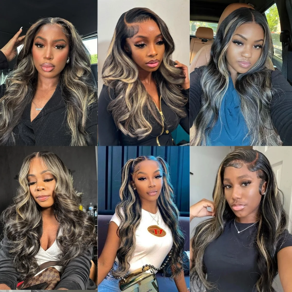 12A Blonde Highlight Wig Human Hair 13X4 13x6 Body Wave Lace Frontal Human Hair Wigs Pre plucked Highlight 5x5 Lace Closure Wigs