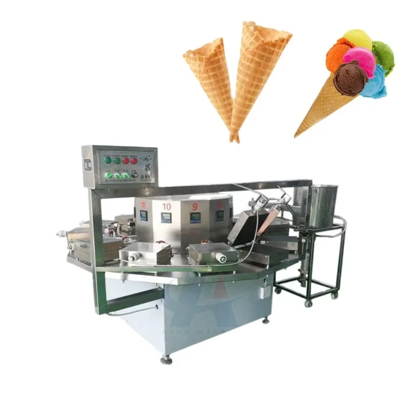 Wafer Biscuit Snack Mini Full Automatic Wafer Biscuit Sticks Egg Roll Grain Product Making Machines Customized